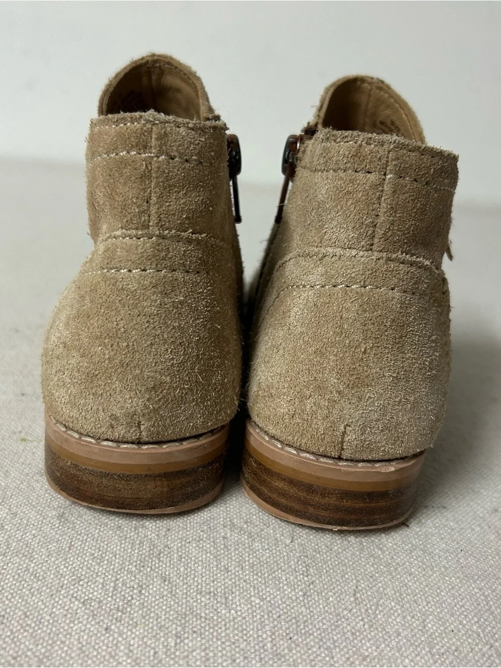 Jack Rogers Booties Girl’s 11 Beige Suede Leather
